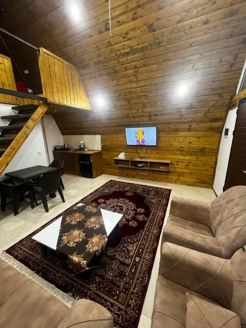 اتاق پذیرایی و آشپزخانه